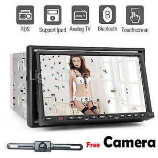 Din 7 Digital Touch Screen Car Stereo DVD CD Player Radio TV iPod 