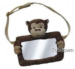 Child Car Seat Rear View Baby Mirror Brown Monkey 0+