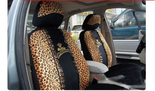 Leopard Auto Car CUSHION Front Rear Seat Cover neck rest 10pcs kit hot 