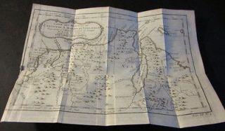 Original Old 1754 Antique MAP   Carte des Cartagene S. Marthe et 