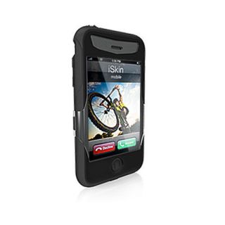 iSkin Revo2 Silicone Skin Case For iPhone 3G/3GS Onyx   Black RRP £ 