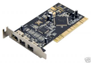   video transfer 800Mbps 3 port IEEE 1394B Firewire Low Profile PCI card