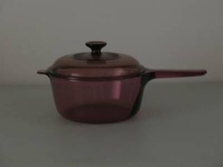 PYREX VISION WARE 2.5 L CRANBERRY SAUCEPAN by Corning