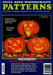 Pumpkin Faces Halloween Jack O Lantern Yard Art Pattern