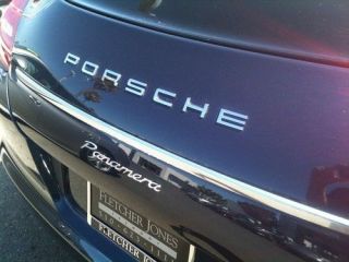 Porsche Emblem Chrome P O R S C H E Panamera Style Rear Badge Decal
