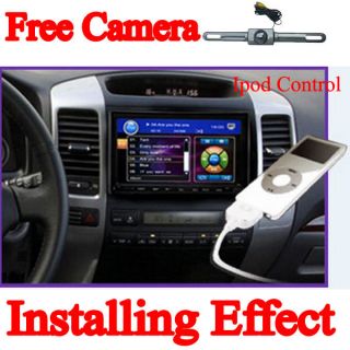 Rear Camera+Double Din Car CD DVD Player Radio RDS Bluetooth USB SD 