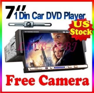   In dash Audio Car Stereo CD DVD Player Monitor TV Ipod BT Radio+CAMERA