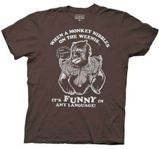 The Hangover 2 Monkey Nibbles On The Weenis Licensed Adult Shirt S XXL