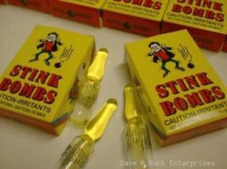 CASE OF FART GLASS STINKY STINK BOMBS 36 TOTAL   PUUU