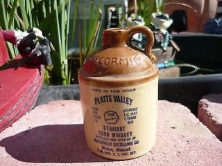 Vintage 1967 McCormick Platte Valley pottery stoneware straight corn 