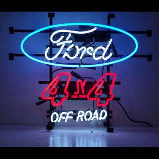 Neon sign Ford dealership Oval 4x4 off road pick up truck F 150 F 250 