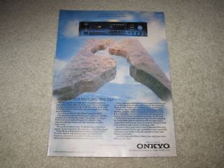 Onkyo Integra TA 2800 Cassette Ad, 1988, 1 pg, Article