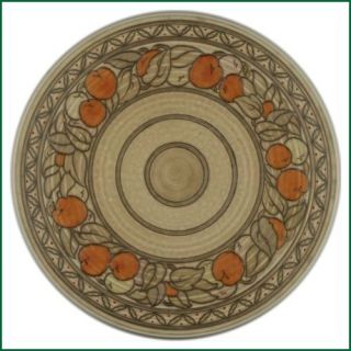 Charlotte Rhead Crown Ducal Fruit Border Plate Charger