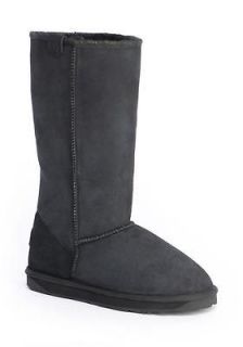New Womens EMU STINGER HI Australian Sheepskin Boots Black W10001 $ 