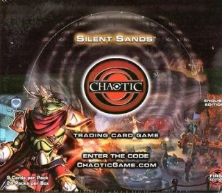 chaotic silent sands card game 1st edition factory sealed 24 packs 