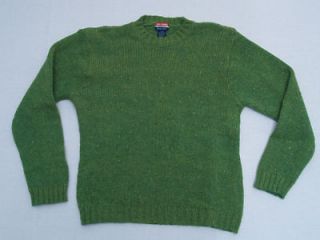 Mens Free People Wool Blend Lime Green Sweater Size L EUC