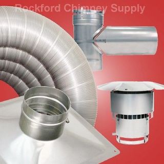   Flexible Chimney Liner Kit with Tee Connector  316Ti Stainless Steel