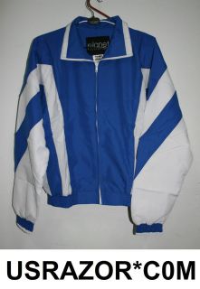 PLANET ATHLETICS Blue White Warm Up Athletic Suit 2 pc. Size ~ S, M, L 