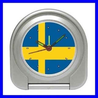 Desk Clock SWEDISH FLAG Sweden Europe Country National (13258676)