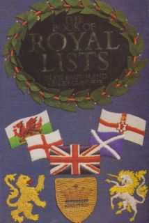 The Book Of Royal Lists by CRAIG BROWN AND LESLEY CUNLIFFE   1982 1st 