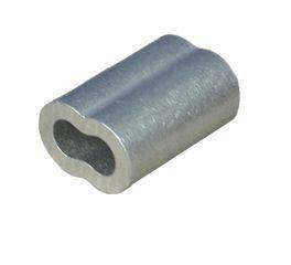 100 Aluminum Sleeves for Wire Rope, 3/16