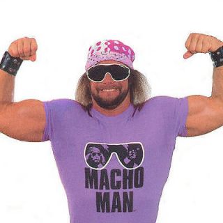 Macho Man t shirt vintage style wwf randy savage RIP FL