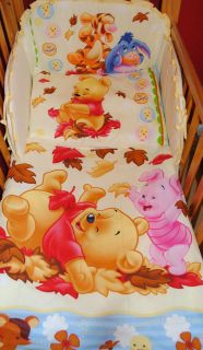 Nursery Baby COT/COT BED bedding set 5 piece.Disney Winnie The Pooh 