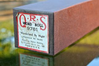 Vintage Antique QRS Player Piano Roll Word Roll 9781 Wonderland By 