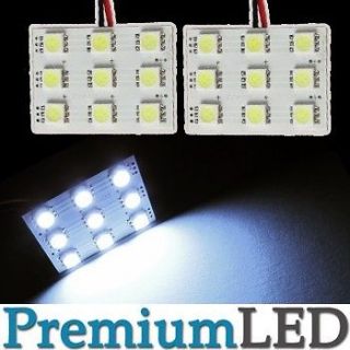 Pure White 9 SMD 920 918 12961 920 922 2921 LED Panel Dome Map Lights 