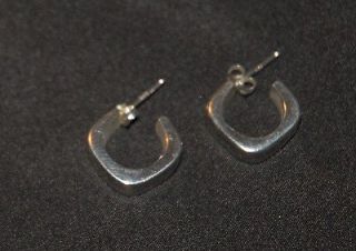 SILPADA Sterling Silver Square Hoop Earrings   RET   P0397