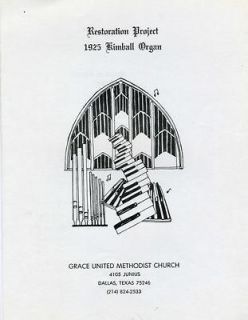   Project 1925 Kimball Organ Dallas Program William Jennings Bryan III