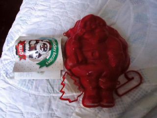   Holiday Santa Mold With Candy Cane & Tree Cookie Cutters/Jiggle​rs