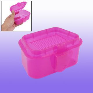 Clear Hot Pink Hard Plastic Fishing Lure Bait Case Box