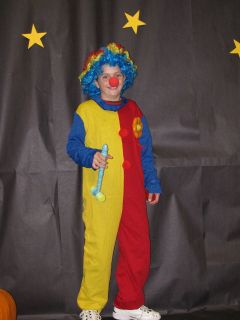 Rubies CLOWN Costume Girl Boy Large 12 14 accessories with Clown SHOES 