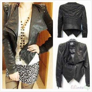 spikes leather jacket in Coats & Jackets