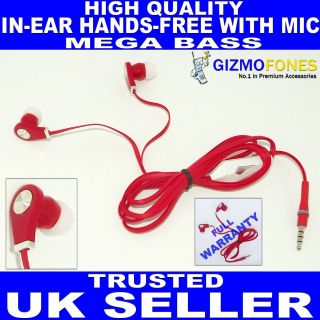 IN EAR EARBUD HEADPHONE HANDSFREE HEADSET FOR T MOBILE MY TOUCH 2 