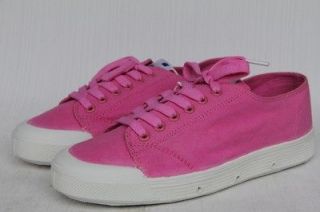 SPRING COURT Womens G22 Cold Dye Fuchsia/White Canvas Sneakers Shoes 