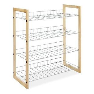 New Closet Shelves Chromed Wire Good 4 Shoe Shoes Clothing Boot Room 
