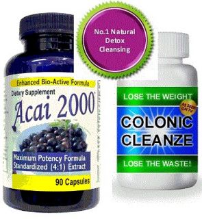Premium 2000mg ACAI Berry + COLON CLEANSE weight loss Dieting Slimming 