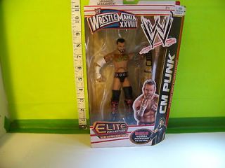 WWE CM Punk Elite Collection WrestleMania XXVII Action Figure With 