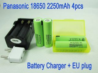  18650 2250mAh Li ion 3.6V Rechargeable Original Batteries+Char​ger