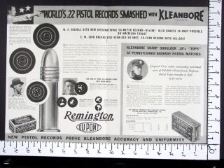 1935 REMINGTON 2 Page 22 RF 38 Spl Pistol Revolver Cartridge magazine 