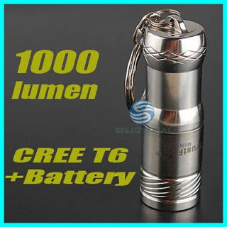   1000Lm TrustFire CREE XML T6 LED Flashlight Torch+ Keychain+Battery A5