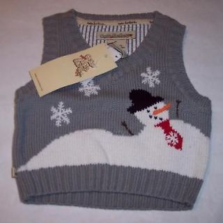 Coco Bonbons Christmas Xmas Snowman Sweater Vest New