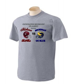 Michigan Alabama Kickoff Classic T Shirt Wolverines Crimson Tide