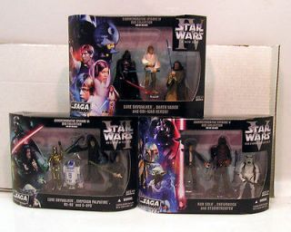 Set of 9 Star Wars 4/5/6 DVD Collection Figures  3 Boxes MIB (112005)