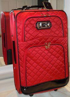 160 GUESS MARCIANO RED LUGGAGE OVERNIGHT TRAVEL CARRY ON BAG F3374920