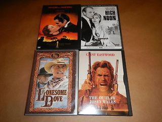 Gone with the Wind Lonesome Dove Outlaw Jose Wales High Noon DVD