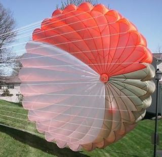 28 Foot Diameter Parachute US Military No Lines 4 Colors Beautiful 