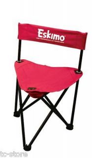 69813 Eskimo Ice Shelter Gear Ice Fishing Folding Chair With Carry Bag